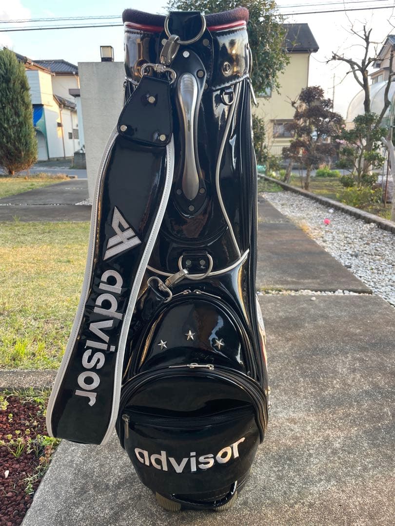 ドラゴンデザイン アドバイザー エナメル キャディバッグ　送料無料