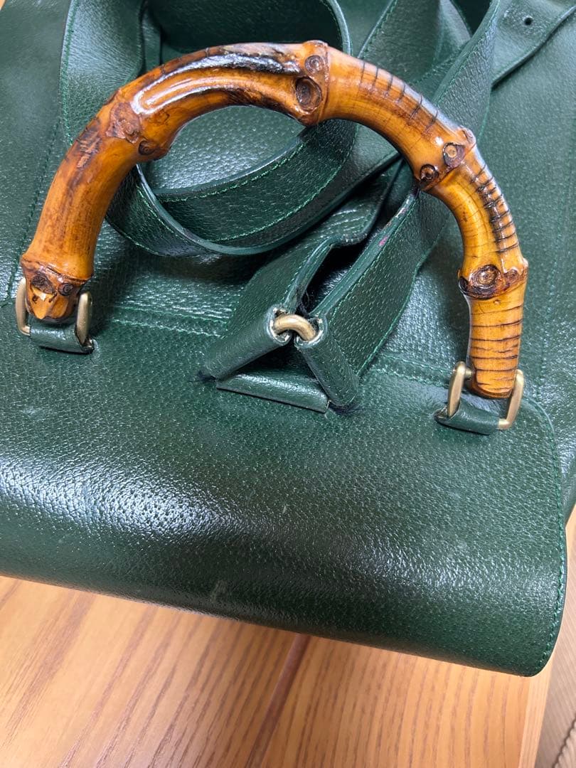 グッチ　バンブーハンドル　リュック