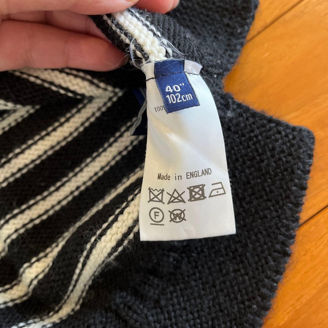 Guernsey Woolens 40 ブラック ホワイト