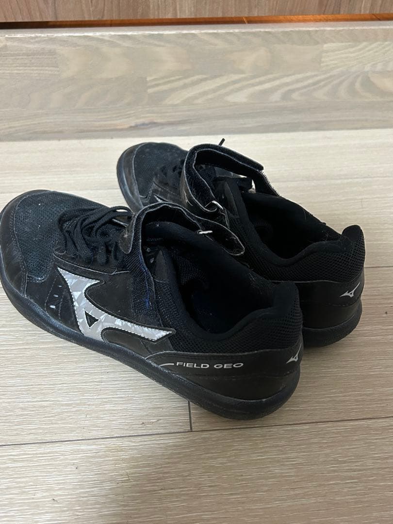 Mizuno FIELD GEO ブラックスパイクシューズ 袋付き 28cm