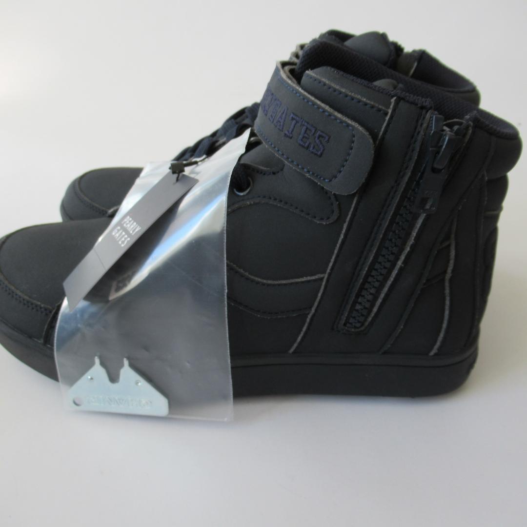 パーリーゲイツ新品濃紺 ソフトスパイク ゴルフシューズ 23.5ｃｍ