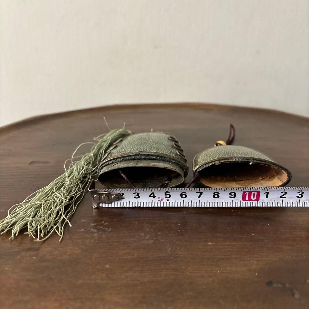 李朝時代後期 眼鏡匣 鮫皮 朝鮮王朝 アンティーク 韓国骨董 古道具 清朝