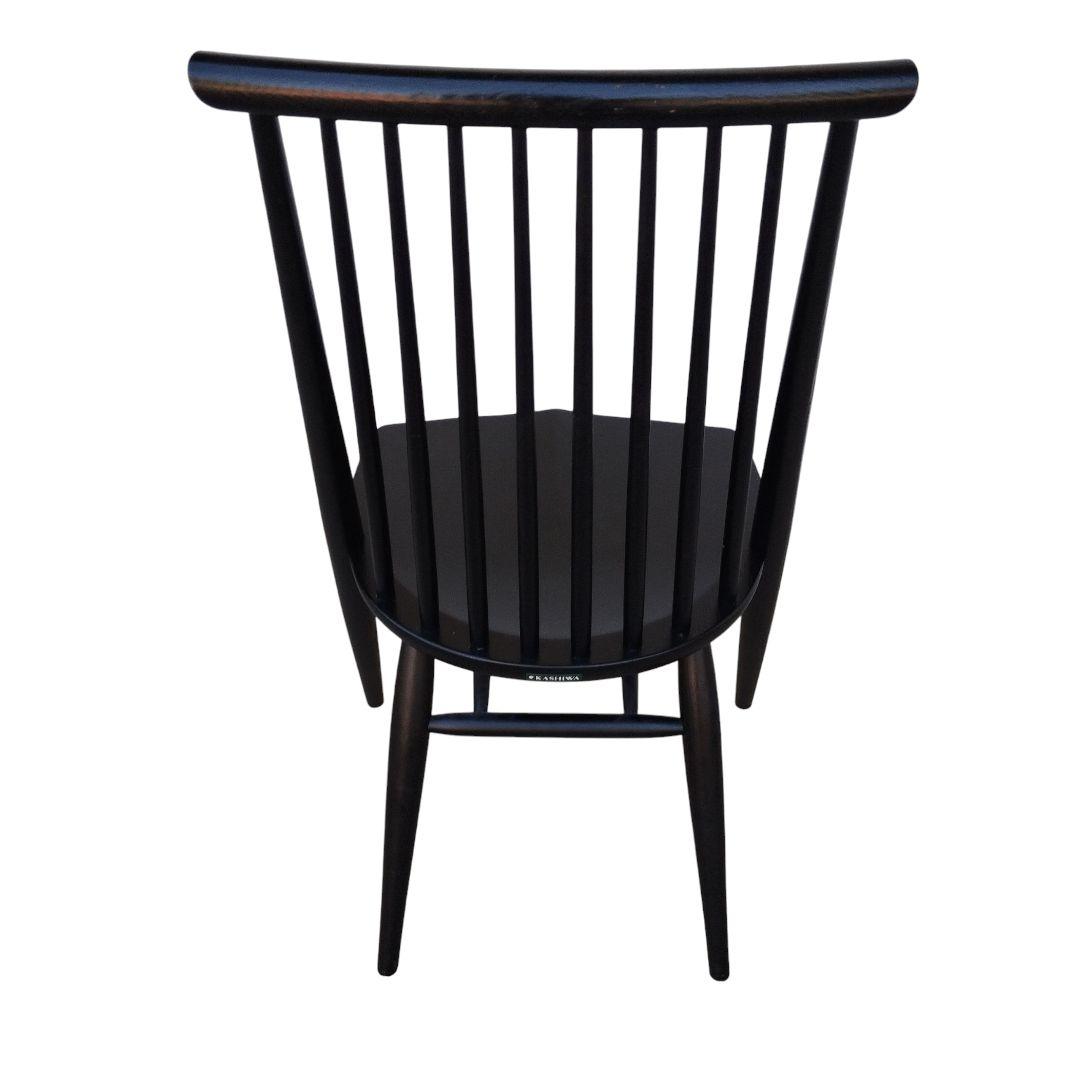 YIN灯日々専用　柏木工 シビルチェア CC71A BK オーク材 4脚セット①