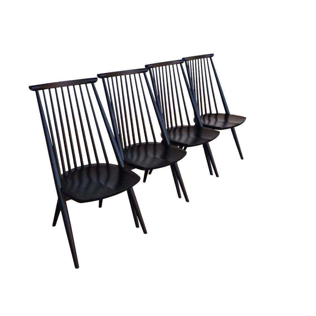 YIN灯日々専用　柏木工 シビルチェア CC71A BK オーク材 4脚セット①