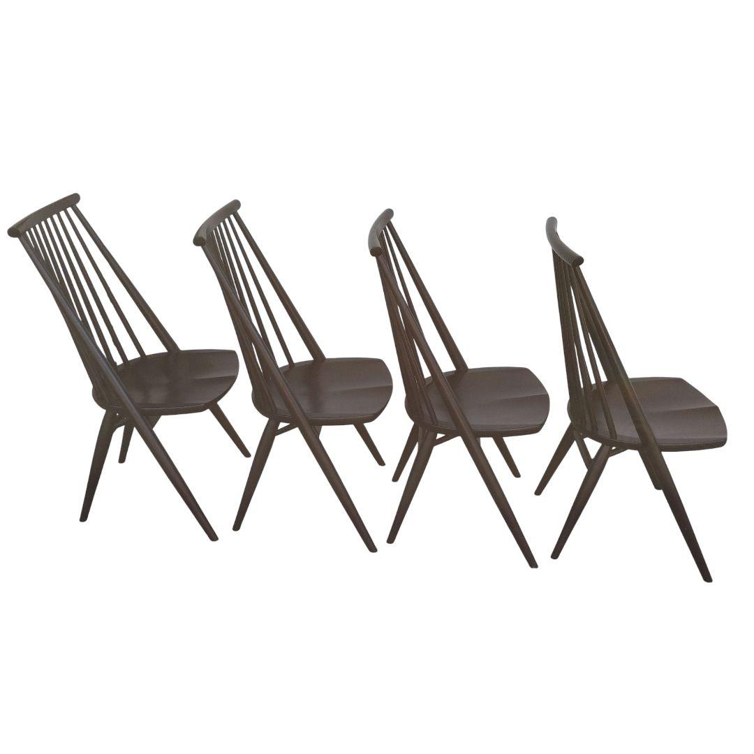 YIN灯日々専用　柏木工 シビルチェア CC71A BK オーク材 4脚セット①