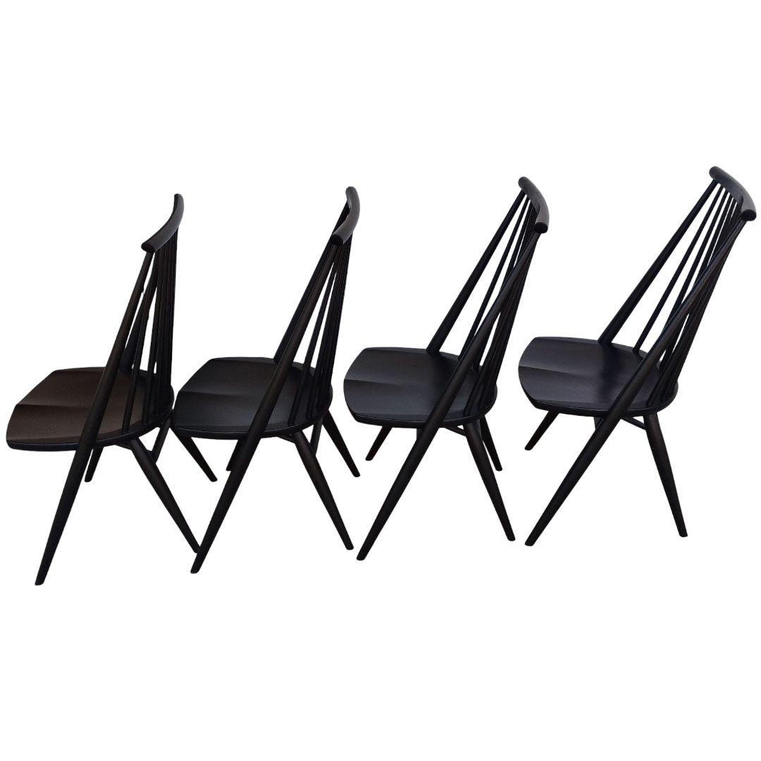 YIN灯日々専用　柏木工 シビルチェア CC71A BK オーク材 4脚セット①