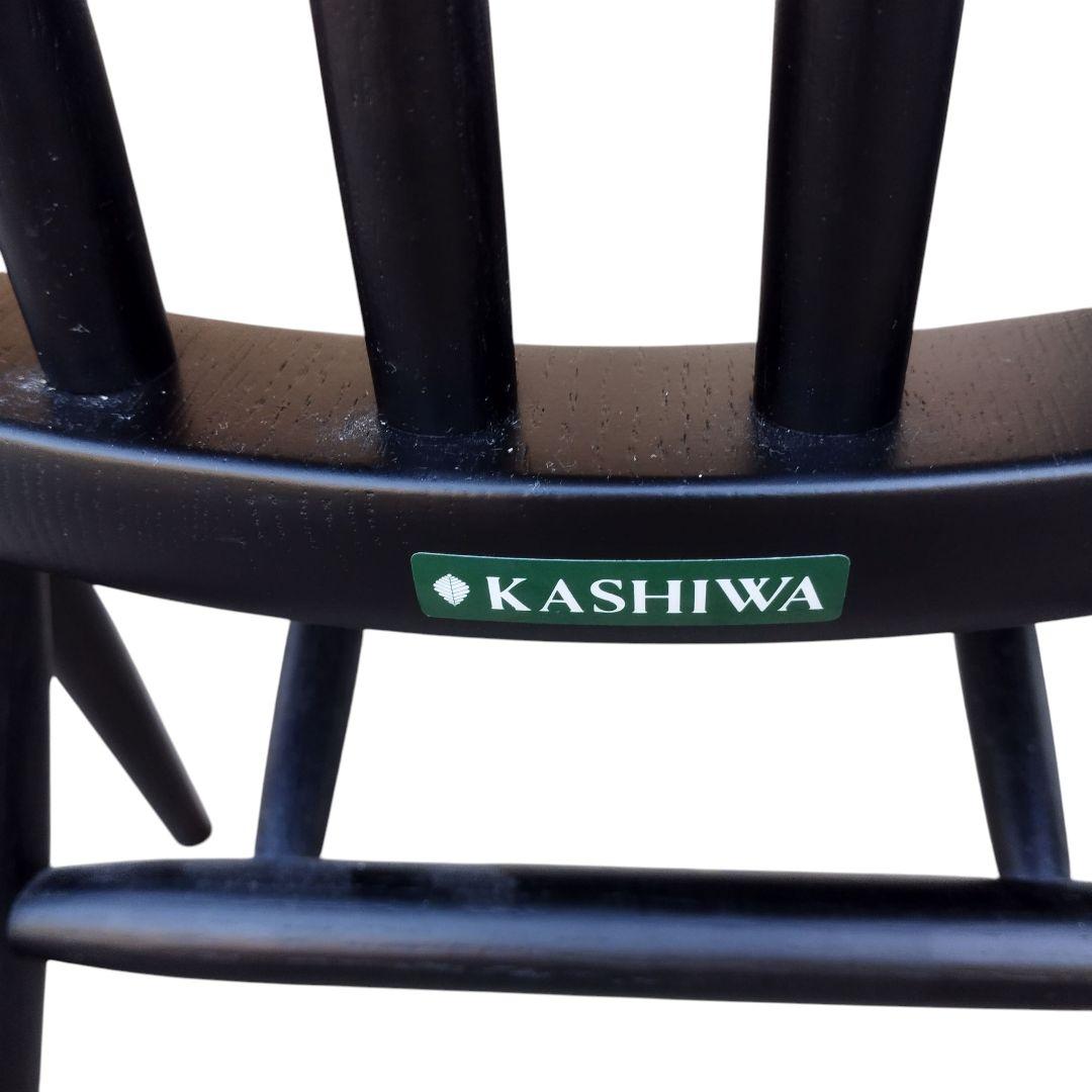 YIN灯日々専用　柏木工 シビルチェア CC71A BK オーク材 4脚セット①