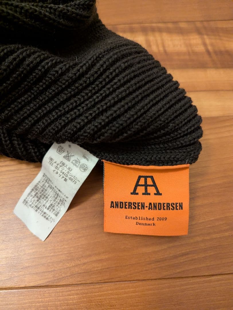 アンデルセンアンデルセン 5GG クールネック ハンティンググリーン　Sサイズ