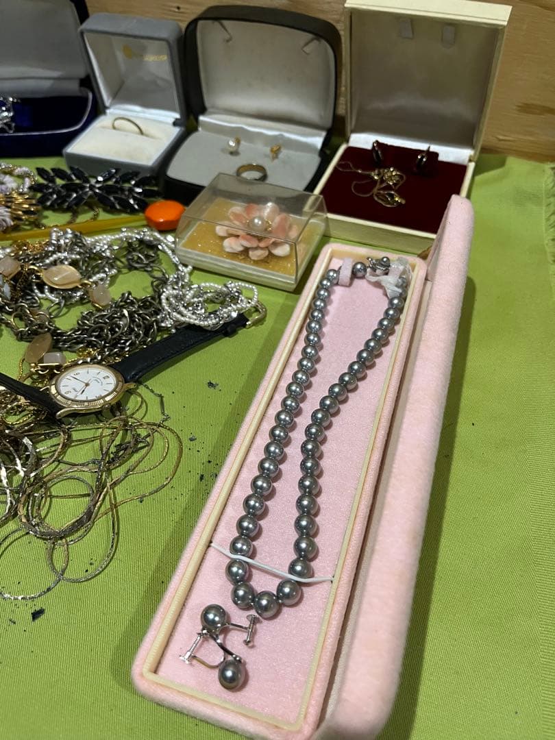 アクセサリーまとめ売り 遺品整理品 パール ネックレスリング等 silver