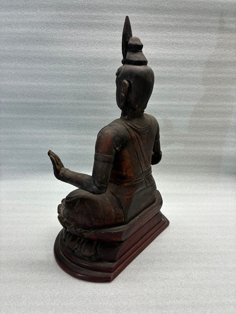 仏像 木彫り 時代物 高さ約41㎝