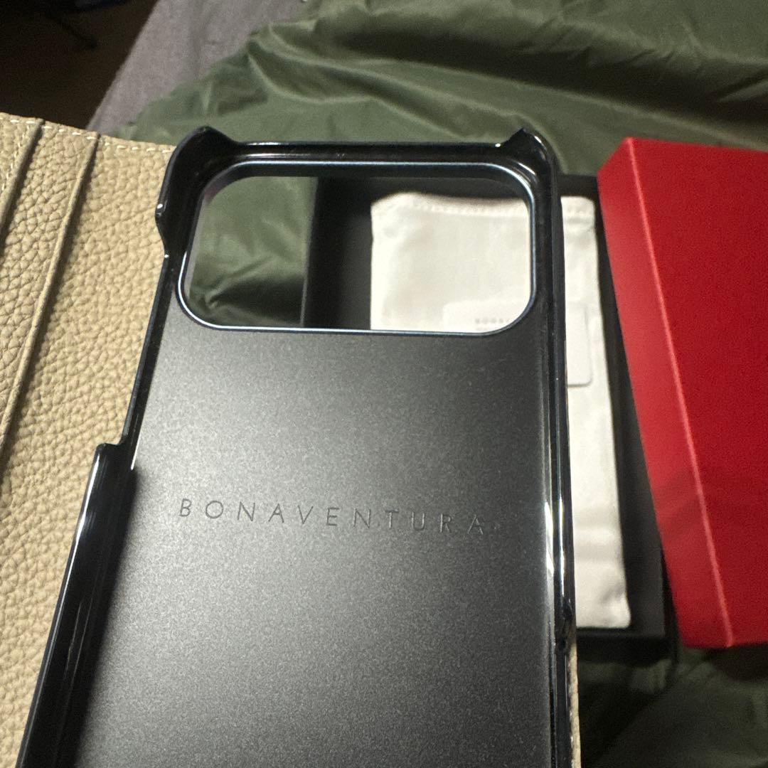 BONAVENTURA iPhone17proMAX用 手帳型ケース 色エトープ