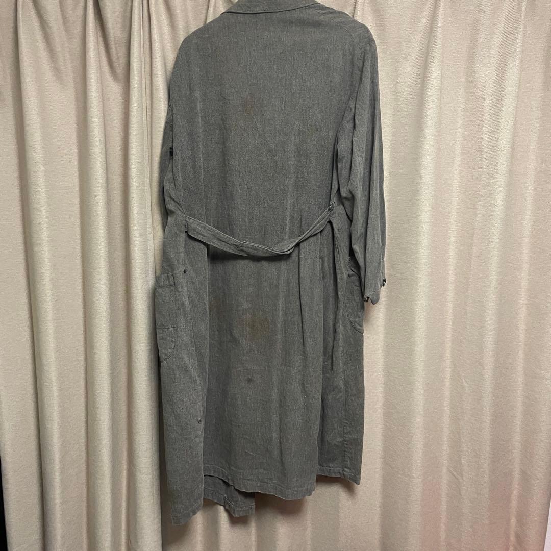 30~40s vintageダブルタイプ ブラックシャンブレー アトリエコート