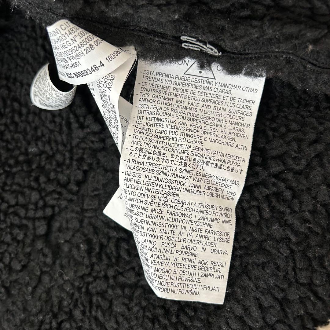 ZARA ザラ フェイクムートン B3 フライトジャケット M ブラック ボア