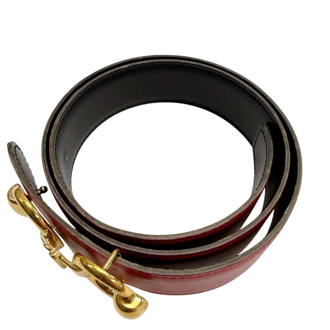 希少　HERMES エルメス ホースビット ベルト Z刻印 レザー レッド