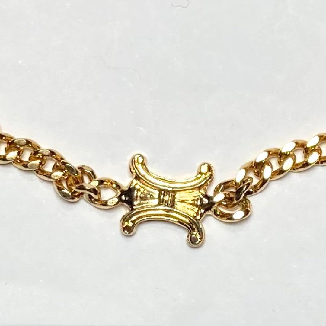 CELINE セリーヌ　ブレスレット　バングル　トリオンフ　金　ヴィンテージ