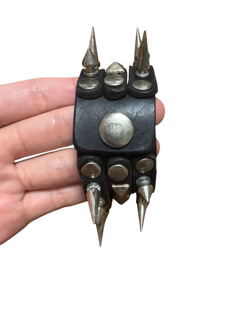 棘 パンク バングル ginzi ginzi leather chain band bracelet punk 棘