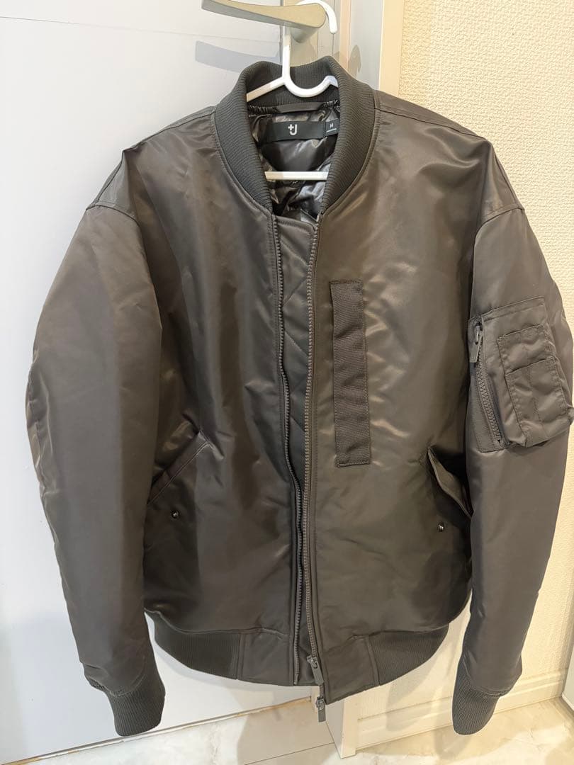 +j UNIQLO MA-1 グレイ Mサイズ 復刻版