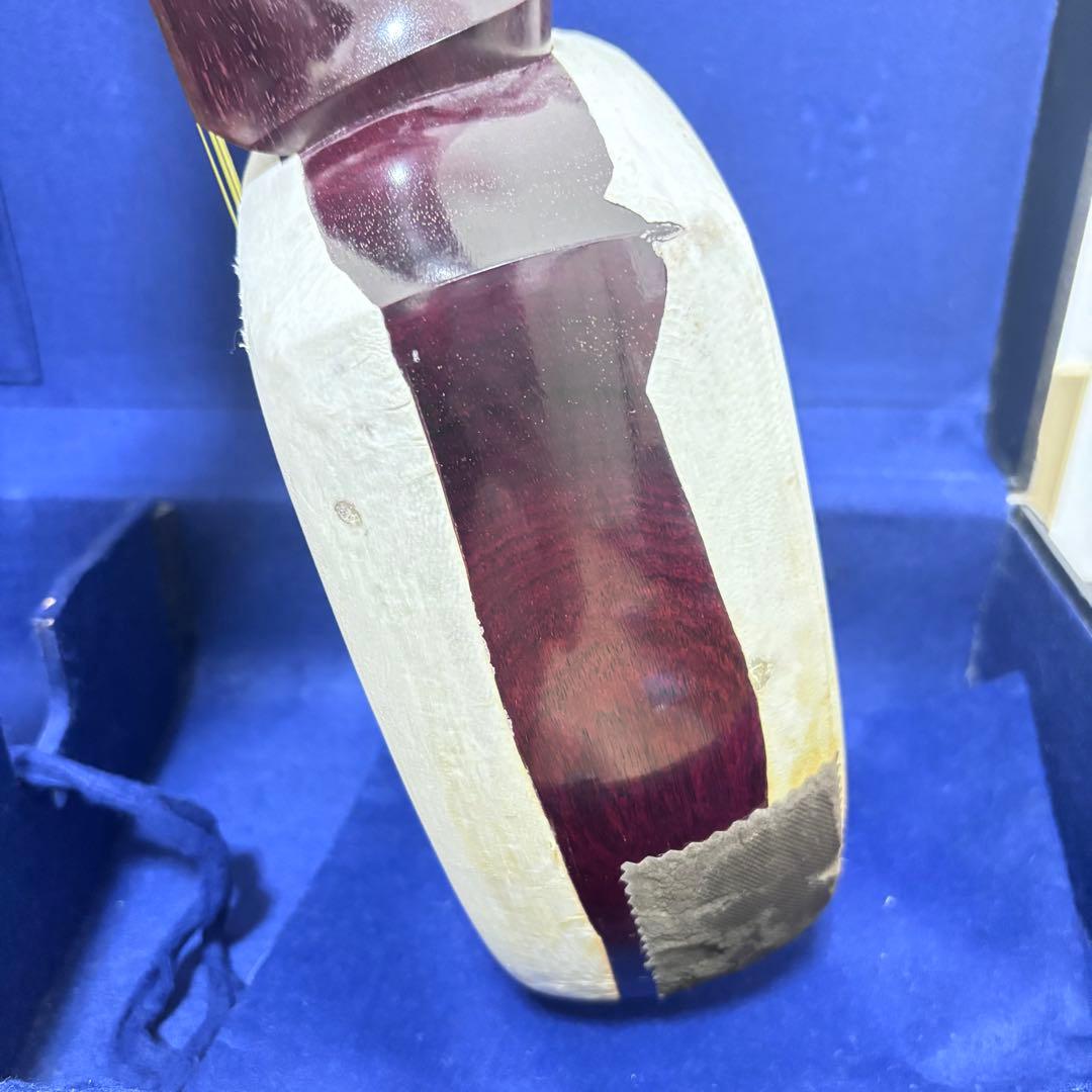 ■ 津軽三味線 子持 綾杉彫 紅木 二枚溝