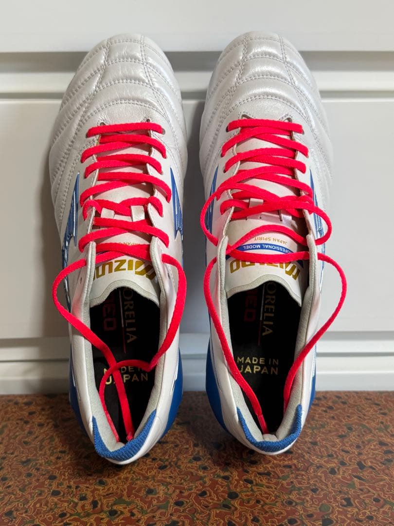 新品　24.5cm ミズノ　モレリア　ネオ4JAPAN青　限定カラー