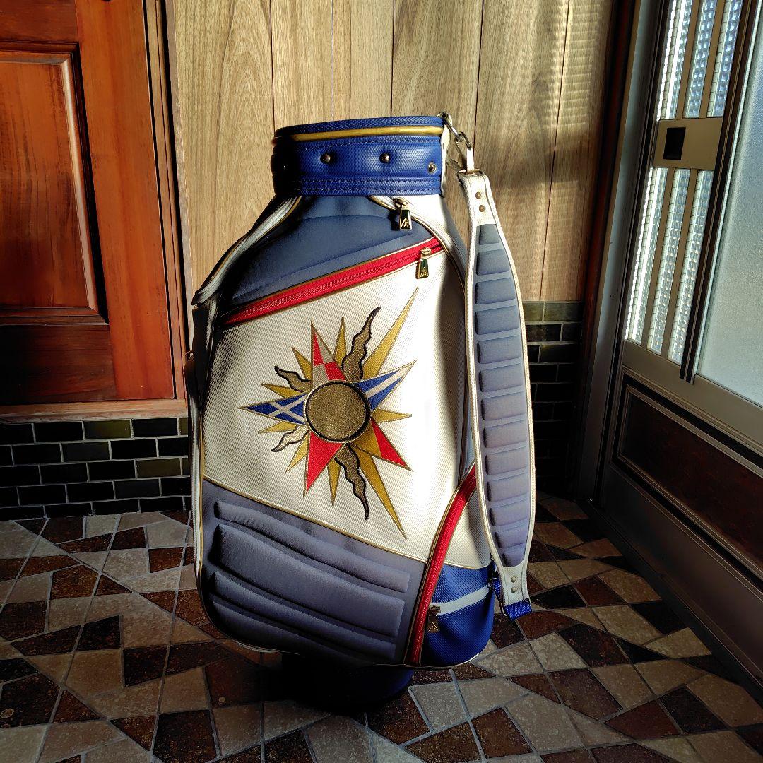 Js'ゴルフバッグ 太陽デザイン 合成皮革 #ジャンボ尾崎 キャディバッグ