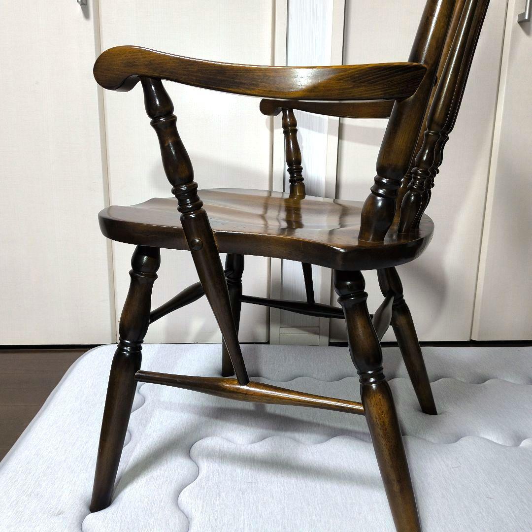 ミ*ヤ様 美品　カリモク　アームチェア　コロニアル　ウォールナット