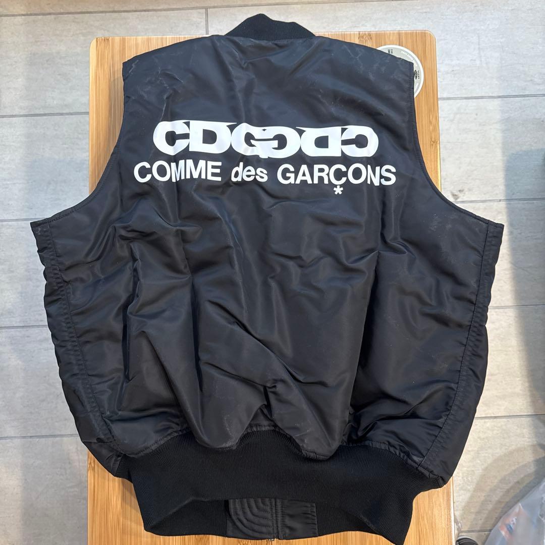 CDG ALPHA MA-1 ブラックベスト COMME des GARÇONS - メルカリ