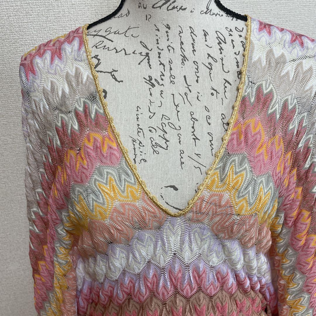 【大人気】MISSONI ミッソーニ　チュニック　ポンチョ　ニット　マルチカラー