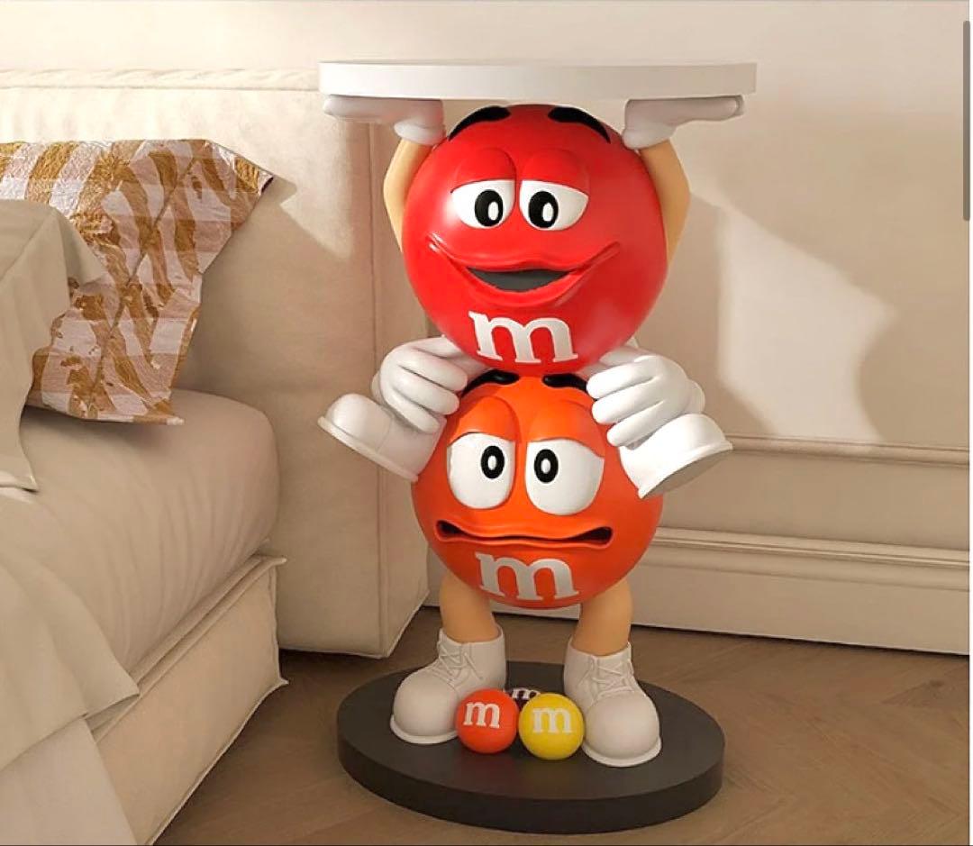 M&M's エムアンドエムズ サイドテーブル フィギュア m&m's レッド