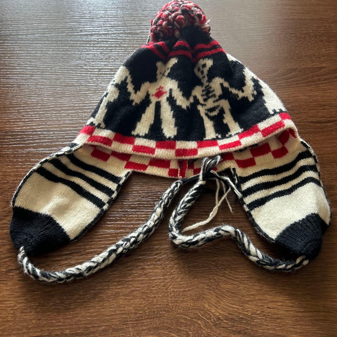 Vivienne Westwood 耳付き ボンボン ニットキャップ スカル - メルカリ