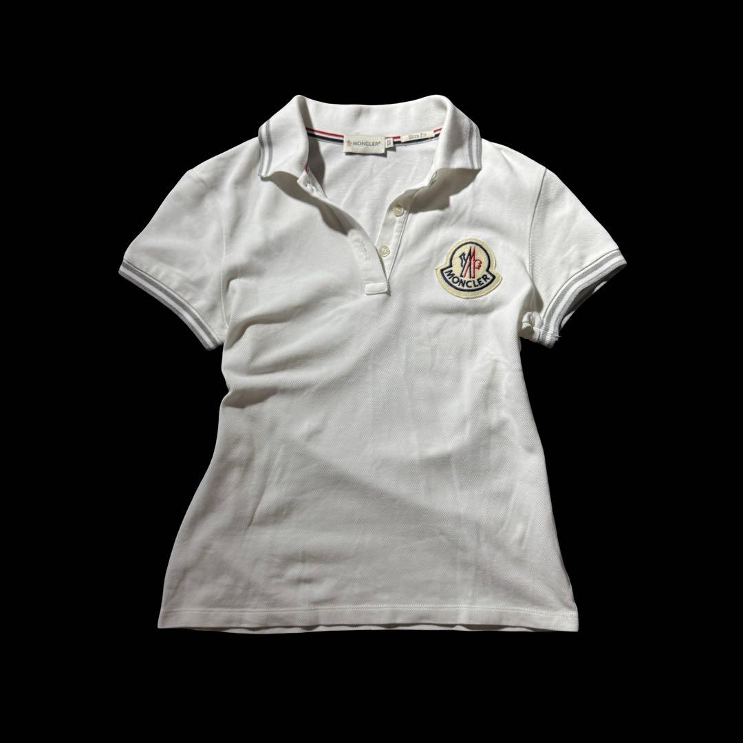 国内正規 00s モンクレール デカワッペンロゴ ポロシャツ y2k平成