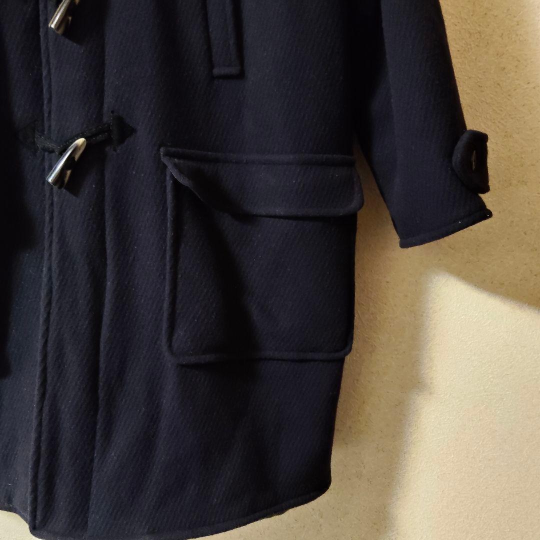 IKIJI ウールロングジャケット イキジ ガウン ネイビー ストライプ