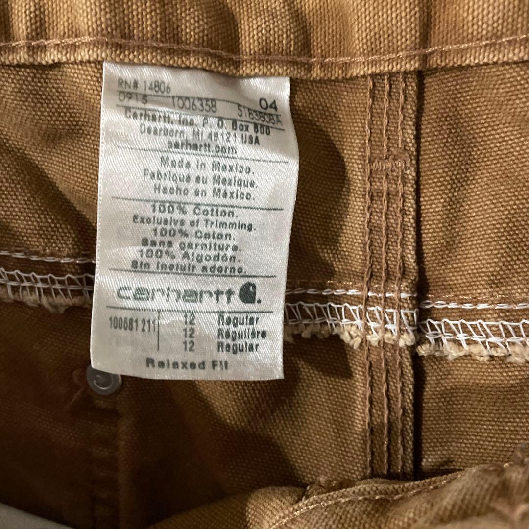 Carhartt ダブルニー ワーク ブラウン W34L32相当 ペインター