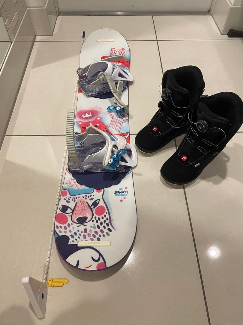 子ども用スノーボードセット（ブーツ付き）
