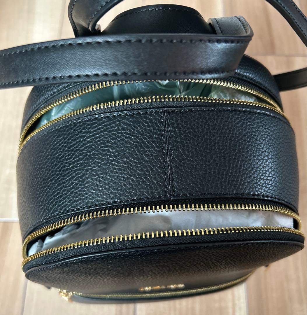 MICHAEL KORS ブラックレザーバックパック