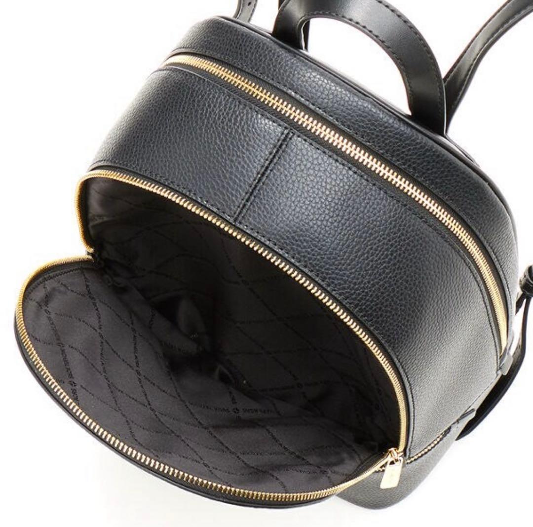 MICHAEL KORS ブラックレザーバックパック