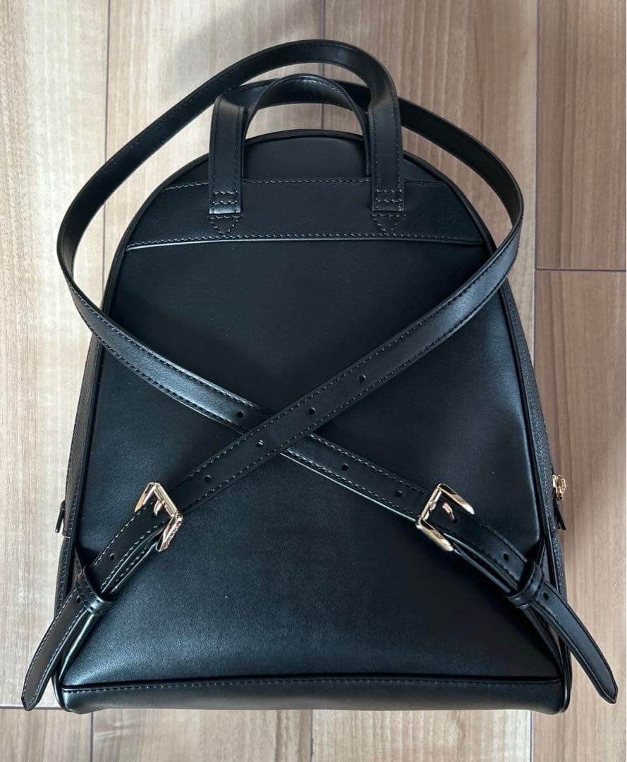 MICHAEL KORS ブラックレザーバックパック