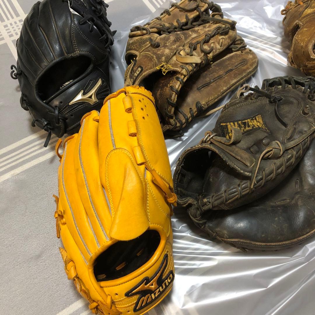 硬式　軟式　グローブ　セット