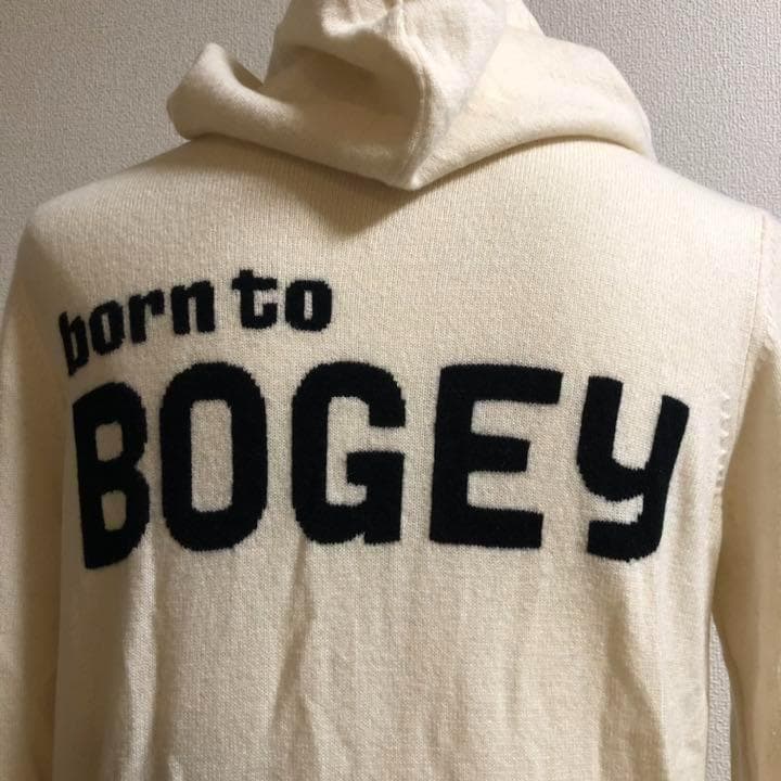 カシミア100% ダブルジップ ニット パーカー アイボリー サイズ1