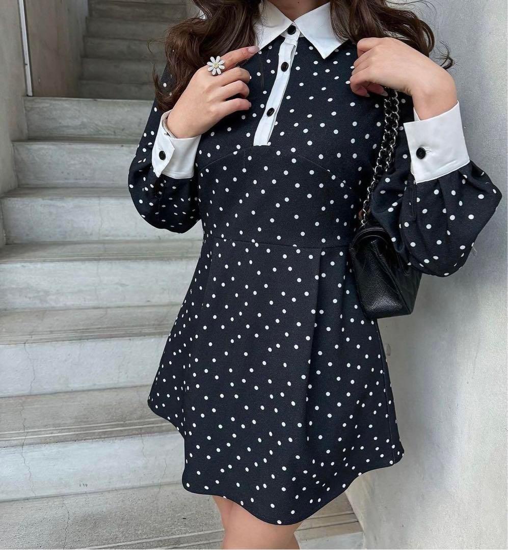 sheller シェリエドットミニワンピース sheller シェリエ ドット