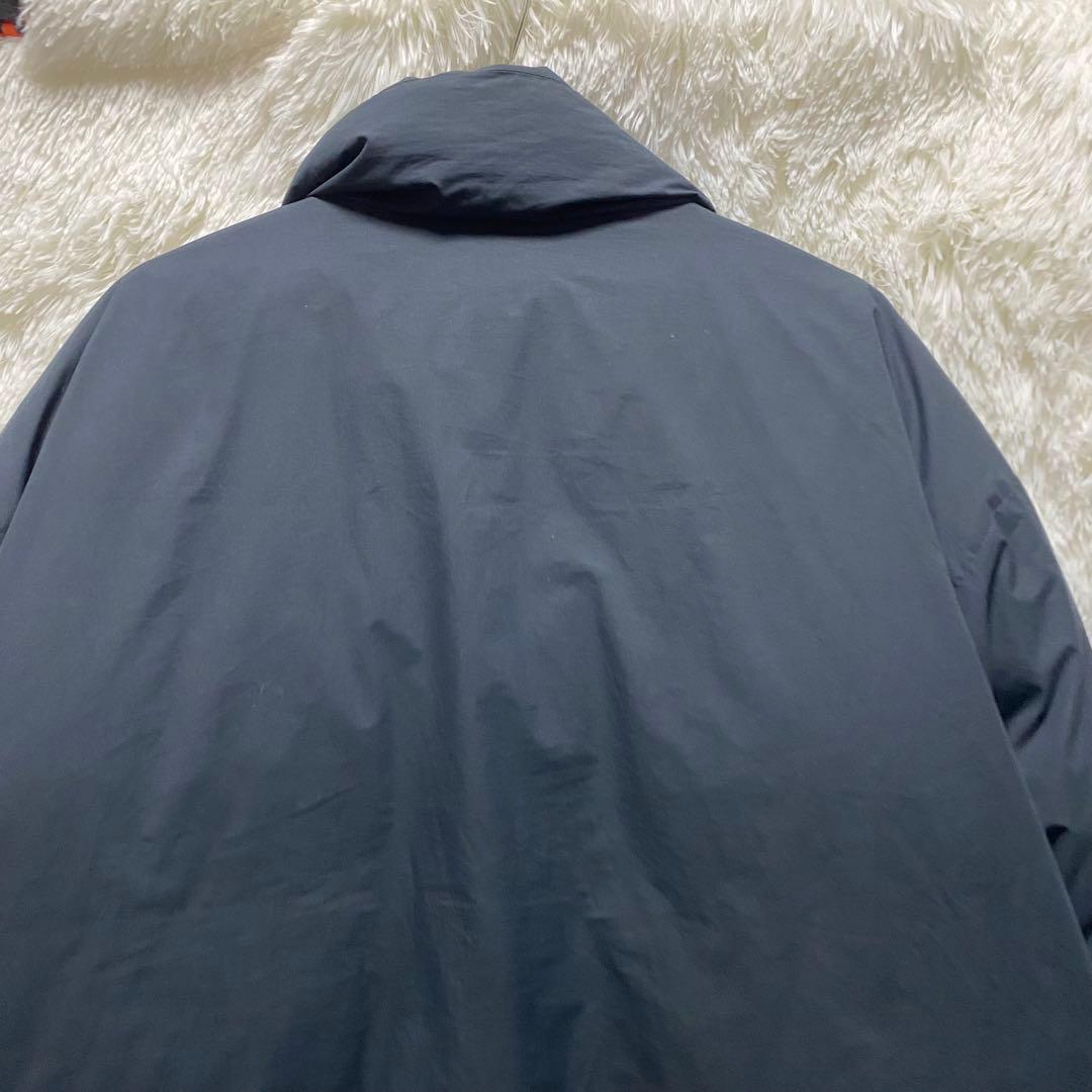 無印良品 MUJI 水を弾くスタンドカラー ダウンジャケット 撥水　L-XL 黒