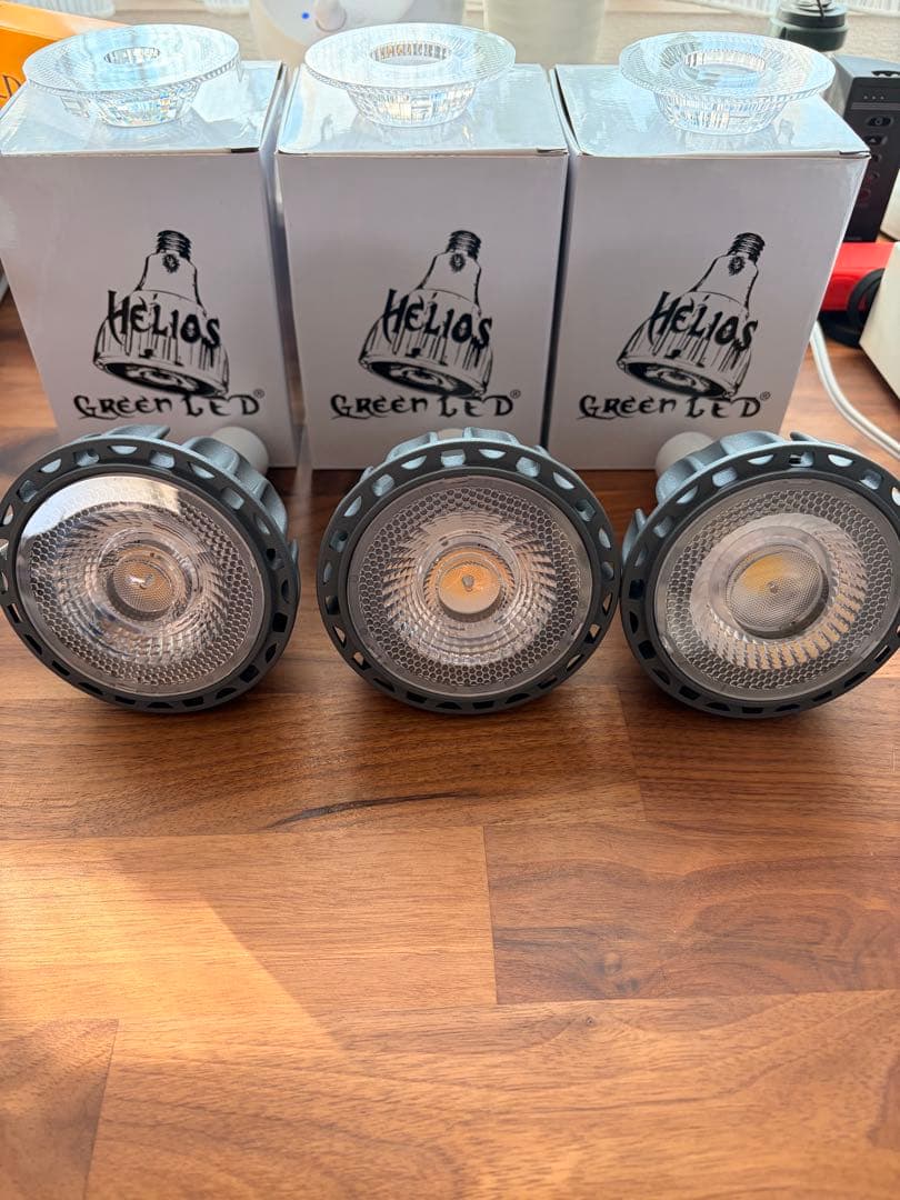 3個 Helios Green LED HG24 Black ※広角レンズ付き