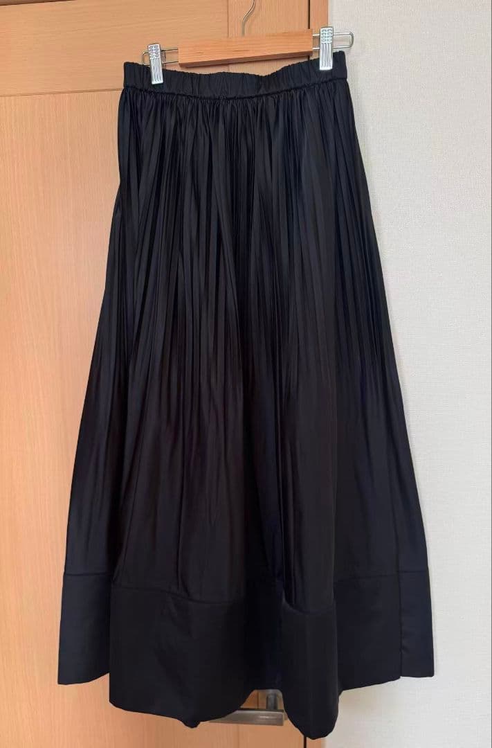 ENFOLD プリーツロングスカート　黒