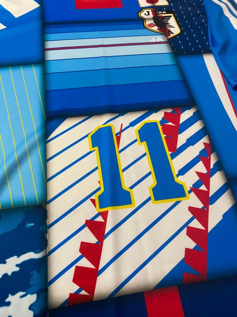 非売品 三浦知良 日本代表 ミックス ユニフォーム XLサイズ カズ