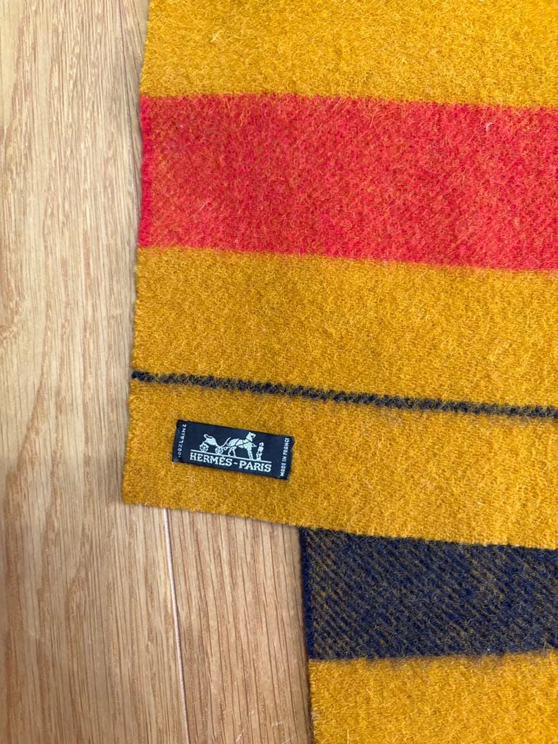 Hermès ストライプマフラー