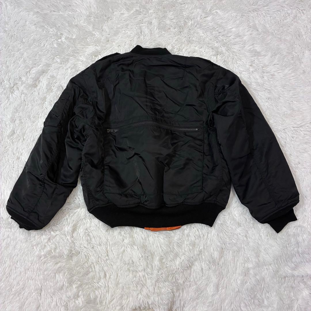 MEN'S BA-TSU MA-1フライトジャケット　ブラック　リバーシブル