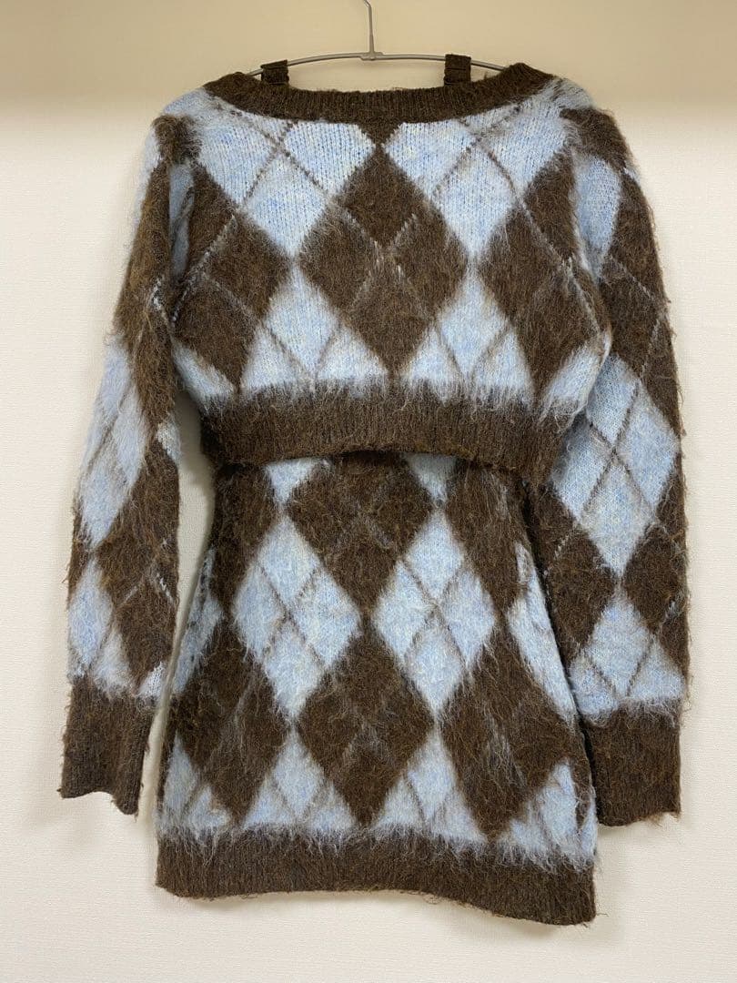 ダーリッチ Darich アーガイルニットアンサンブル free