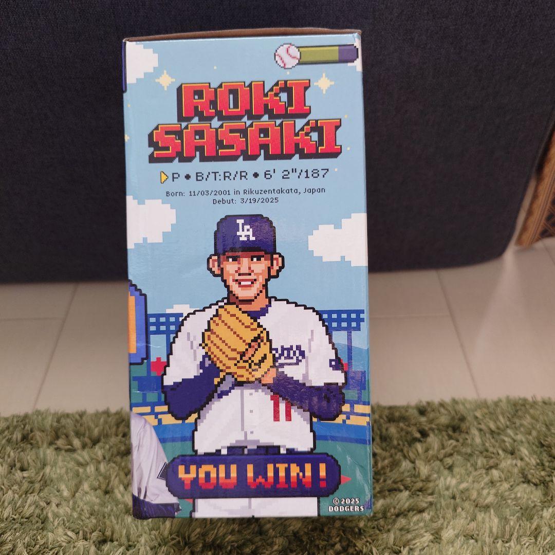 【新品未開封】佐々木朗希ボブルヘッド　ドジャース　2025/8/4配布品