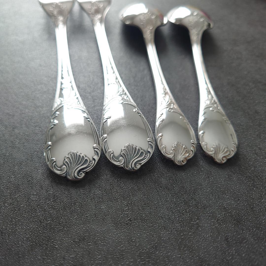 クリストフル マルリー ケーキフォーク コーヒースプーン 計4点