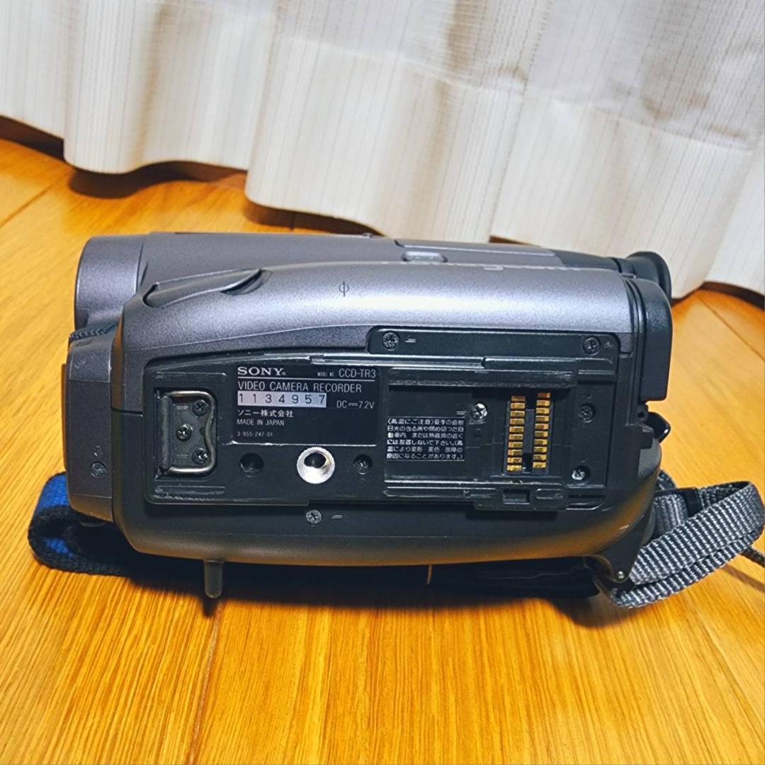 【動作確認済】SONY 高画質 Hi8 ビデオカメラ CCD-TR3 説明書 付