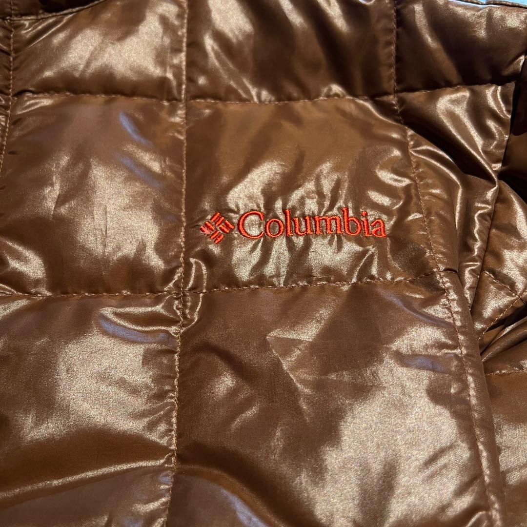 【希少❗️】Columbia ダウンジャケット ドローコード付き M ブラウン